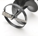 ToolTuff 10" Ice Auger with Bolt on Blades for 3/4" Shaft with Protective Cover