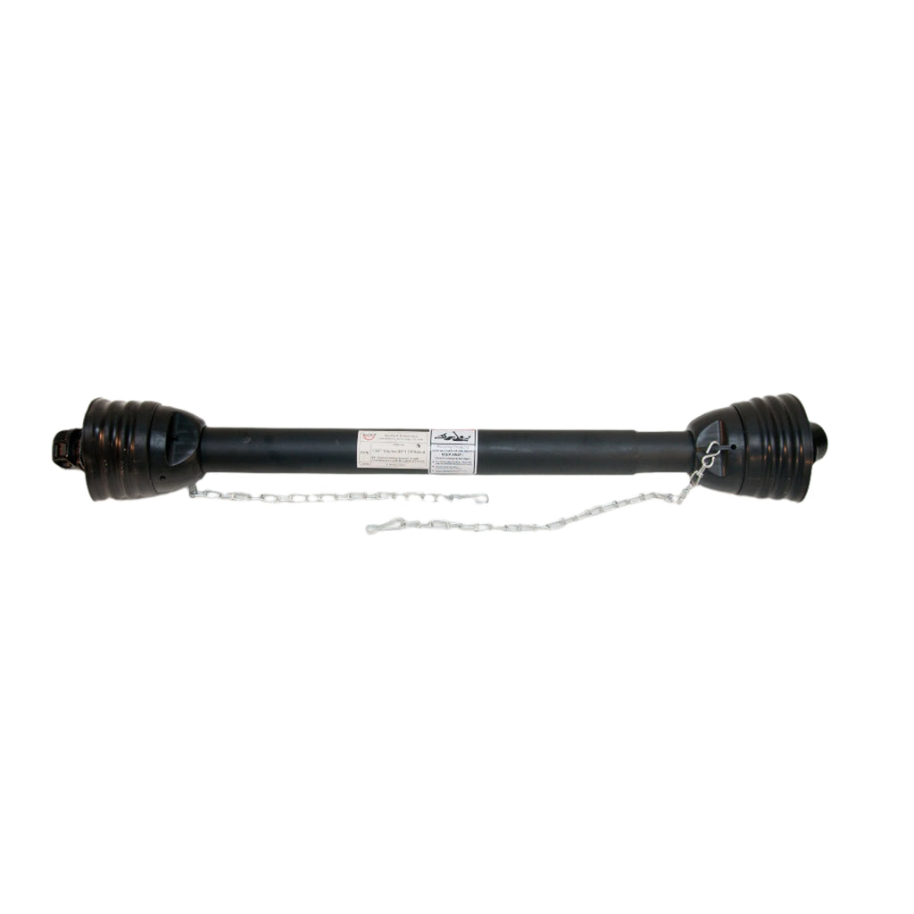 PTO Drive Line, Post Hole Digger, 1-3/8x6 Spline to 1-3/8 Round 42" - 58", Series 4