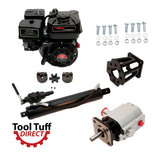 Tool Tuff Log Splitter Build Kit: 7.5 hp Engine, 13 GPM Pump, Auto-Return Valve, 4" Welded Cylinder, Mount & Bolts - For DIY Build or Repair!
