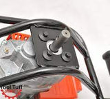 Tool-Tuff Combo: TWO Augers (Choose Sizes, Earth or Ice Augers!) Gas Powered Hand-Hald Post Hole Digger / Ice Fisher Auger Head, 63cc / 3 hp, One-Man Operation