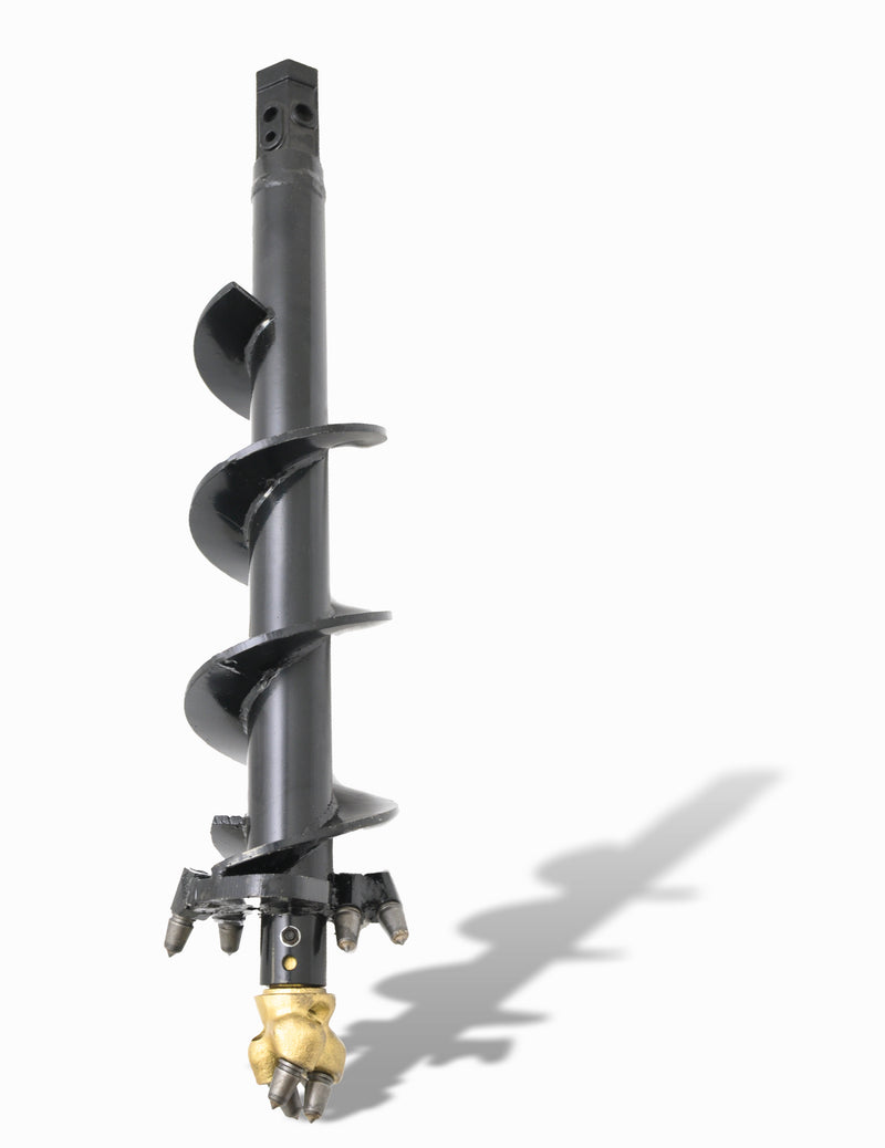 Tool Tuff Earth Auger Industrial-Duty Rock Auger, 9" Diameter, Hex Drive, Interchangeable Standard Edges