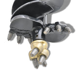 Tool Tuff Earth Auger Industrial-Duty Rock Auger, 12" Diameter, Hex Drive, Interchangeable Standard Edges