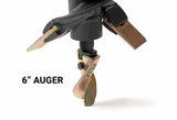 Compact Industrial Duty Earth Auger, 2 in. Hex Drive, Interchangeable Standard Edges