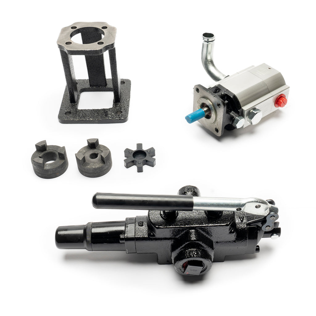 Log Splitter Build Kit: 19 GPM Pump, Mount, A7 Auto Return Valve, Bolts, Coupler - For Replacement or "Build it Yourself"