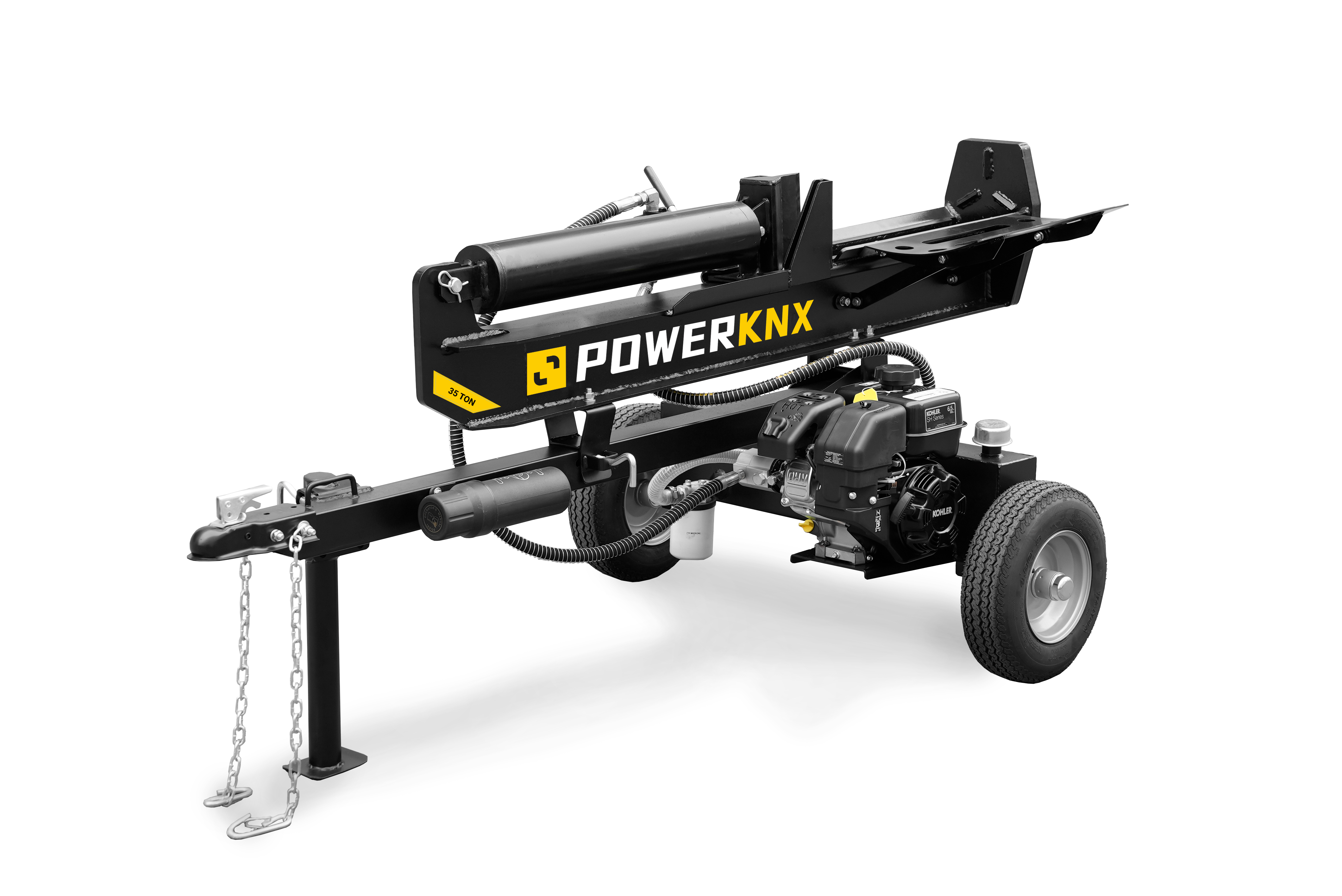 PowerKNX Towable 35 Ton Horizontal Vertical Log Splitter