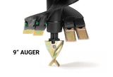 Compact Industrial Duty Earth Auger, 2 in. Hex Drive, Interchangeable Standard Edges