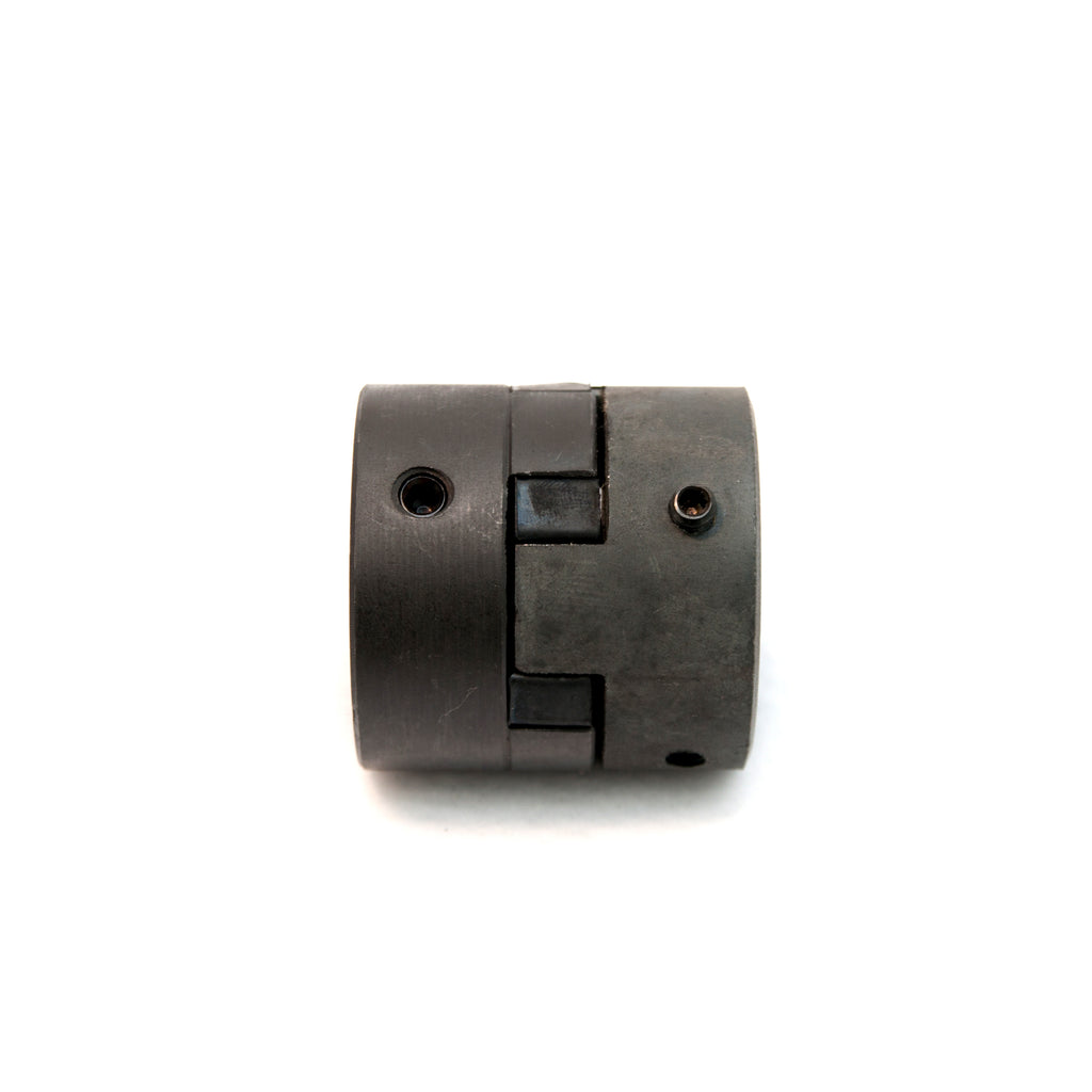 1/2" To 3/4" LO75 L-Jaw Coupling Set With Rubber Spider - 3-Piece Steel Coupling Kit