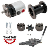 Log Splitter Build Kit 22 GPM Pump, Mount Coupler & C5 Detent Valve Kit w/Bolts - For Replacement or "Build it Yourself"