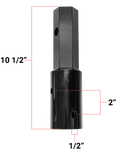 Tool Tuff Auger Adapter - 2" Female Round to 2" Male Hex