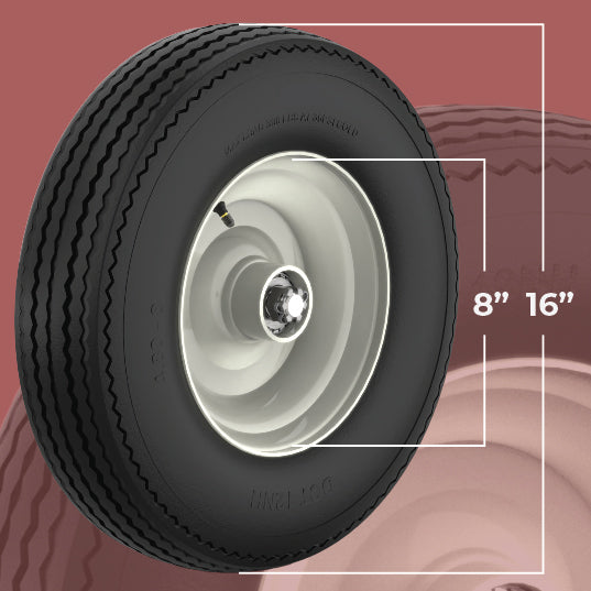4.80 x 8 in Wheel One Lug Rim w/ 3/4
