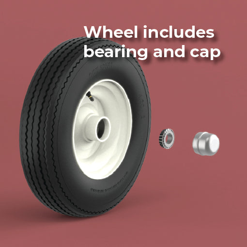 4.80 x 8 in Wheel One Lug Rim w/ 3/4