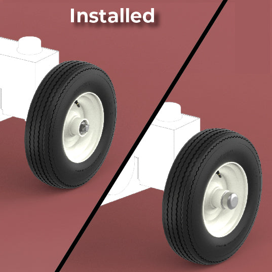 4.80 x 8 in Wheel One Lug Rim w/ 3/4