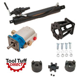 Tool Tuff Log Splitter Build Kit, 11 GPM Pump, 4" Cylinder, Auto-Ret Valve, Mount Coupler