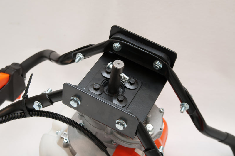 Tool-Tuff Combo: One Auger (Choose Size) AND Gas Powered, 1-Person-Operated Post Hole Digger Head, 43cc / 1.75 hp Easy-Starting Two Stroke Engine
