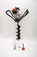 Tool-Tuff  Gas Combo: One Auger (Choose Size) AND Gas Powered, 1-Person-Operated Post Hole Digger Head, 52cc / 2.3 hp Easy-Starting Two Stroke Engine