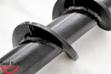 Tool Tuff Earth Auger Industrial Duty Rock Auger, 6" Diameter, Hex Drive, Interchangeable Standard Edges