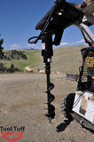 Tool-Tuff Hydraulic Post Hole Digger for Skid Steers (Earth / Rock Auger Combo Options)