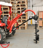 Tool Tuff 1500 Heavy Duty 3-Point Post Hole Digger for Cat 1 & 2 Tractors