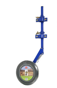AgKnx Tall Gate Wheel - Spring Loaded Height Auto-Adjust for Gates w/ High Ground Clearance