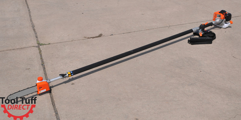 Tool Tuff Gas Powered Pole Chain Saw, 8' - 14' Telescoping Reach, 22.5 cc 2-Stroke - The REAL DEAL!