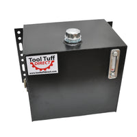 25 Gallon Hydraulic Fluid Reservoir Tank, Vertical-Mount, w/Temp Gauge, Sight-Gauge & Breather/Strainer Fill Cap