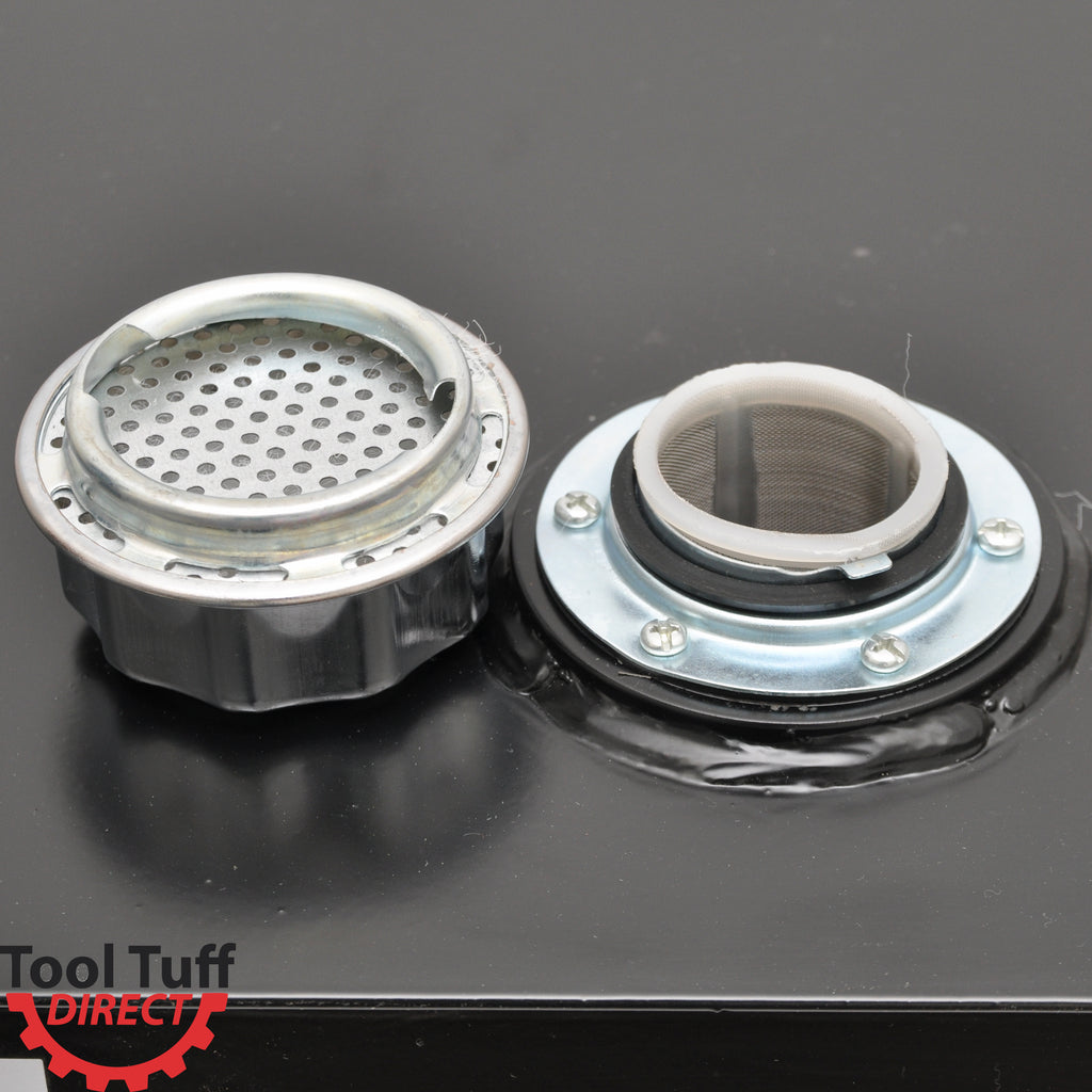 25 Gallon Hydraulic Fluid Reservoir Tank, VerticalMount, w/Temp Gauge