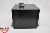 Tool-Tuff 7-Gallon Hydraulic Fluid Reservoir Tank, Horizontal-Mount, w/Temp Gauge, Sight-Gauge & Breather/Strainer Fill Cap