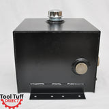 Tool-Tuff 7-Gallon Hydraulic Fluid Reservoir Tank, Horizontal-Mount, w/Temp Gauge, Sight-Gauge & Breather/Strainer Fill Cap