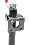 2000 lb, 10" Lift Range, Flange Mount Top-Wind Trailer Jack w/Foot Plate