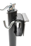 2000 lb, 10" Lift Range, Flange Mount Top-Wind Trailer Jack w/Foot Plate