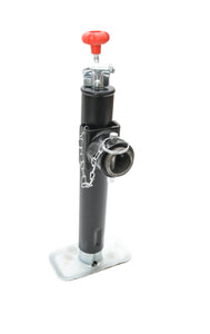 2000 lb, 10" Lift Range, Tubular Mount Top Wind Trailer Jack w/Foot Plate