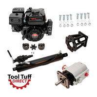 Tool Tuff Log Splitter Build Kit: 7.5 hp Electric Start Engine, 13 GPM Pump, Auto-Return Valve, 4.5
