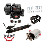 Tool Tuff Log Splitter Build Kit: 7.5 hp Electric Start Engine, 13 GPM Pump, Auto-Return Valve, 4.5" Welded Cylinder, Mount & Bolts - For DIY Build or Repair!