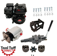 Tool Tuff Log Splitter Build Kit: 7.5 hp EZ-Start Engine, 13 GPM Pump, Auto-Return Valve, Mount & Bolts - For DIY Build or Repair!
