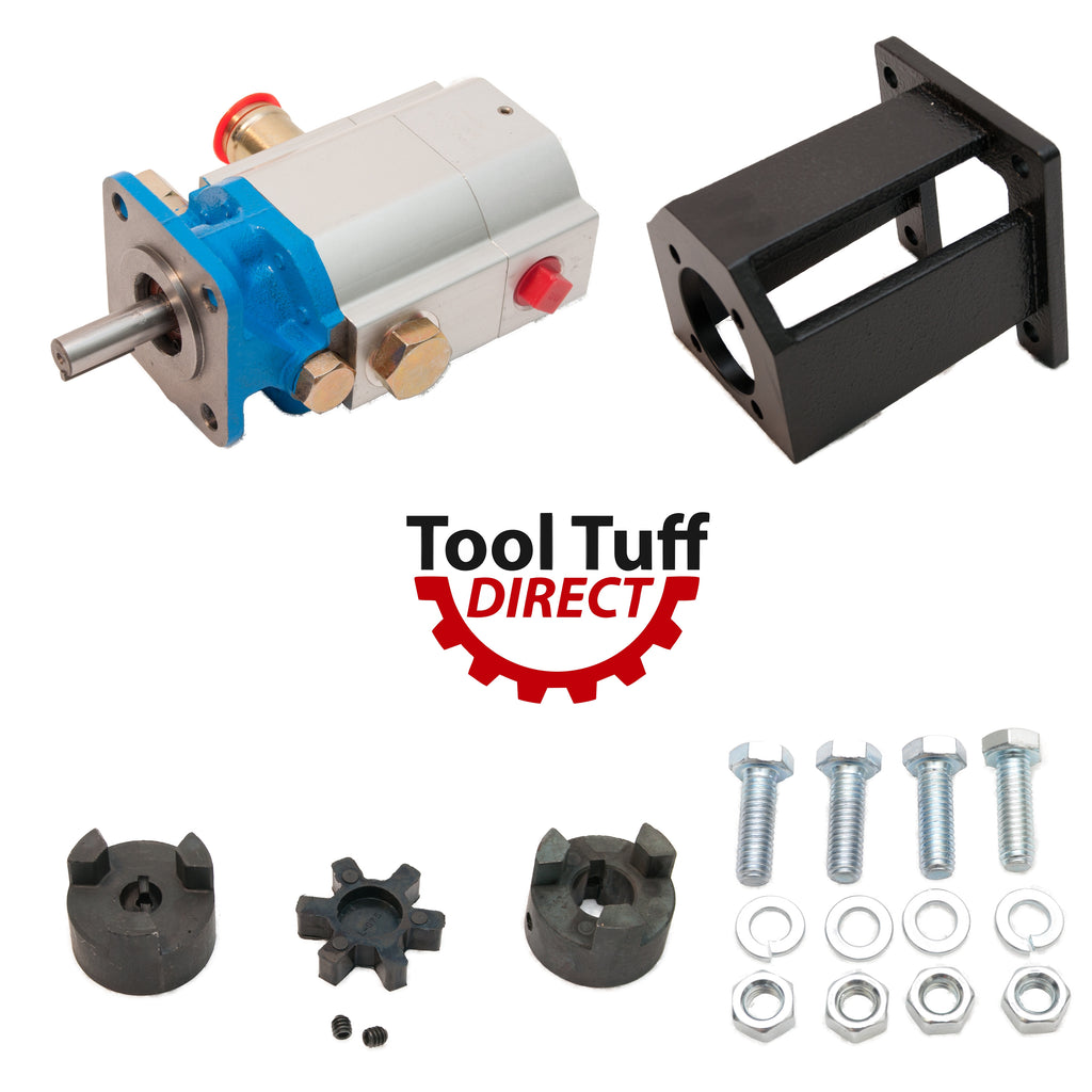 Log Splitter Build Kit: 16 GPM Pump, Coupler, Mount, Bolts, For Huskee, Speeco, etc Replacement or "Build it Yourself"