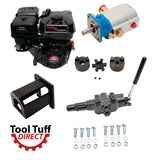 Tool Tuff Log Splitter Build Kit: Elec Start 9 hp Engine, 16 GPM Pump, Detent Valve, Mount & Bolts - For DIY Build or Repair!