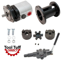Log Splitter Build Kit 22 GPM Pump, Mount Coupler & A7 Detent Valve Kit w/Bolts - For Replacement or 