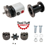 Log Splitter Build Kit 22 GPM Pump, Coupler, Mount, Bolts, Heavy Duty - For Replacement or "Build it Yourself"