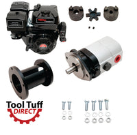Tool Tuff Log Splitter Build Kit - 15 hp Electric-Start Engine, 28 GPM Pump, LO100 Coupler, Hardware