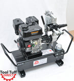 Tool Tuff 5gal, 7gpm, 900psi Gas-Powered Hydraulic Power Unit, Mobile Power Pack Station - Ships UNASSEMBLED