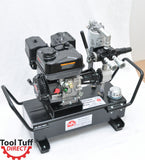 Tool Tuff 5gal, 7gpm, 900psi Gas-Powered Hydraulic Power Unit, Mobile Power Pack Station - Ships UNASSEMBLED