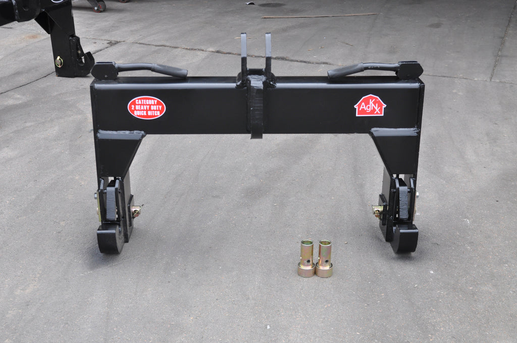 CAT 2 Heavy Duty (Reinforced Category 2) 3-Point Tractor Quick Hitch w/Set of Bushings