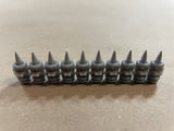 Concrete Nail, 3/4" Length, Steel, Zinc Plated, Strip, 1000 Qty