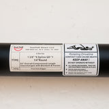 PTO Drive Line, General Purpose, Post Hole Digger, 1-3/8" x 6 Spline Quick Disconnect to 1-1/4" Round, 53" - 77", Series 4
